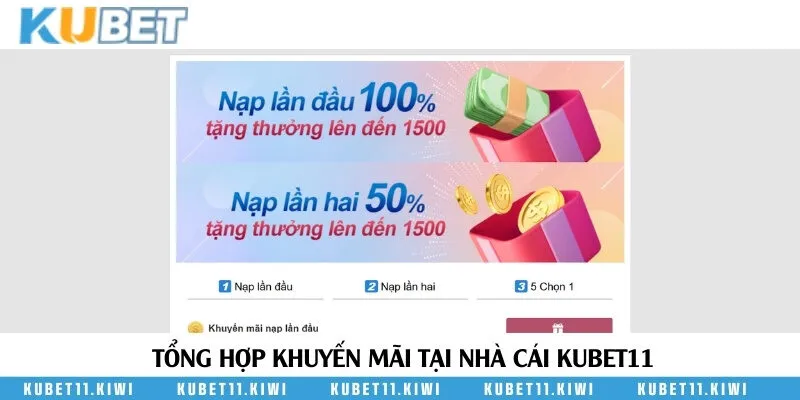 Tổng hợp khuyến mãi tại nhà cái Kubet11